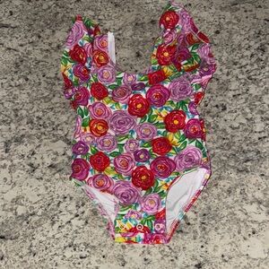 Posh Peanut Floral Kids Swimwear